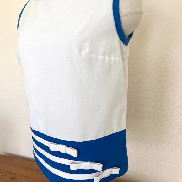 60's Tank Top - Phil Rose of California - White & Blue - Fun Collection - Size M - Picture 8 of 9